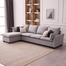 Nordic Fabric Sofa Small-sized Living Room Simple Modern L-shaped Imperial Concubine Three-person