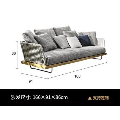 Sofa Chair Outdoor Sofa Courtyard Sunscreen Waterproof Rattan Chair Sofa Rattan Woven Outdoor Lazy