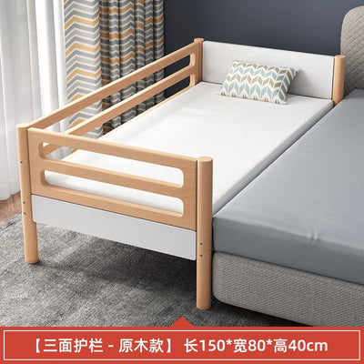 Baby Bed Widened Bedside Solid Wood Children's Crib Stitching Big Bed Children's Single Bed