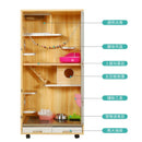 RUNPET Chinchilla Cabinet Super Large Solid Wood Ecological Board Chinchilla Villa Pet Products Cage