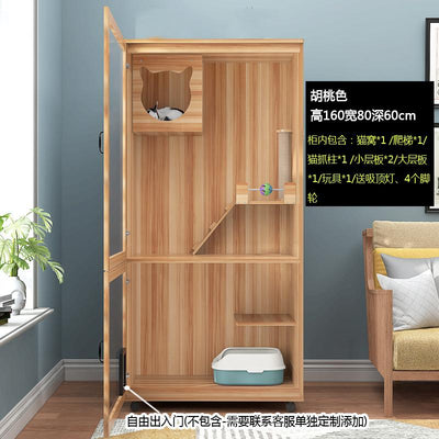 Cat Cage Solid Wood Cat Nest Cat Cage Villa Cat Cabinet Four Seasons General Apartment Luxury Cat