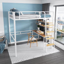 ARTISAM Provincial Space Attic Bed Iron Elevated Bed Duplex Second Floor Bed Lower Table Small