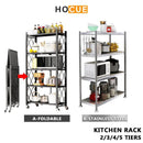 Foldable Kitchen Rack kitchen Organiser Multi-layer Pot Rack Microwave Rack/oven Storage Rack/toast