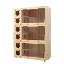 Solid Wood Villa Display Cat House Breeding Foster Cage Pet Cabinet