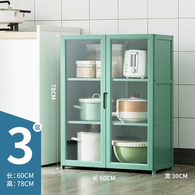 Kitchen Cabinet Multi-layer Kitchen Rack Bedroom Bookshelf Cabinet Home Sideboard Cabinet