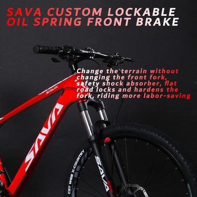 SAVA Carbon Fiber Mountain Men S And Women 27-speed Shimano Shift Brake Road Bike