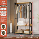 HZ Wardrobe Clothes Rack Hanger Rack Floor Standing Household Bedroom Simple Double-layer Open