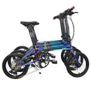 KOSDA KB1608-DZ Foldable Bicycle 16-inch 8-speed Variable Speed Bicycle Electroplated Aluminum Alloy