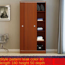 Wardrobe Sliding Door Simple Modern Economy Self-assembly Board 2 Door Large Wardrobe Real Wooden