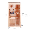 RUNPET Indoor Solid Wood Villa Cabinet Household Double Three Layer Cage Delivery Room Breeding Nest