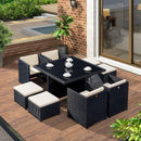 GC Outdoor Table And Chair Rattan Chair Combination Courtyard Leisure Balcony Terrace Garden Rattan