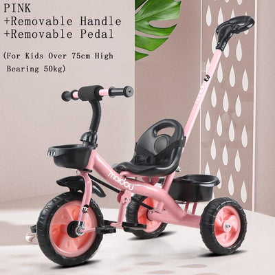 BabyDairy Tricycle 1-5 Years Old Multifunction Children Tricycle Baby Bicycle With Anti-slip Wheels