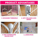 HOOOPET Dog Playpen Pet Fence Rabbit Set Playpen Outdoor Fence Dog Cage Gate Heavy Metal Fence