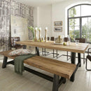 Solid Wood DiningTable Combination Table Coffee Table Iron Desk Long Bar Table Dining Table