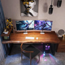 Study Log Desk Household Solid Wood Desk Computer Desk Simple Desk Workbench