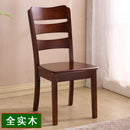 BEIMU Solid Wooden Dining Chair Family Hotel Restaurant Chair Log Chair