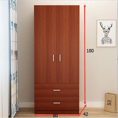 Wardrobe Simple Modern Self-assembly Storage Dormitory Board Wooden Children's Cabinet Bedroom with