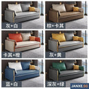 Sofa Bed Solid Wood Nordic Technology Fabric Waterproof Sofa Bed Living Room Storage Lazy Folding