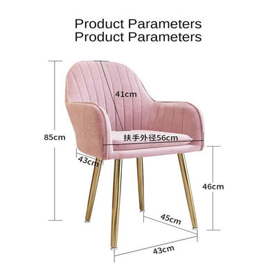 Nordic Dining Chair Makeup Soft Cushion Computer Chair Home Restaurant Backrest Stool