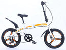 KOSDA KSD-8 Foldable Bicycle 20-inch 8-speed Aluminum Alloy Double Disc Brake Folding Bike Adult