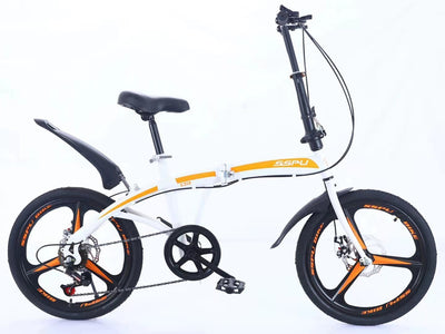 KOSDA KB1608-DZ Foldable Bicycle Folding Bicycle 16 Inch 8 Speed Aluminum Alloy Bicycle Student