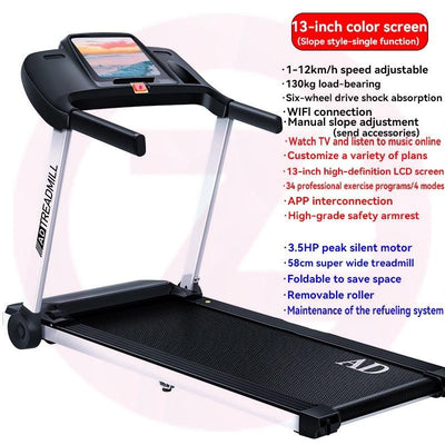 Zero Treadmill Home Large Folding Treadmill Ultra Quiet Gym Treadmill