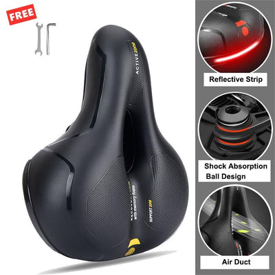 Bicycle Seat Breathable Reflective Bicycle Saddle Shock ball Bike Seat Saddle Bicycle Accessories