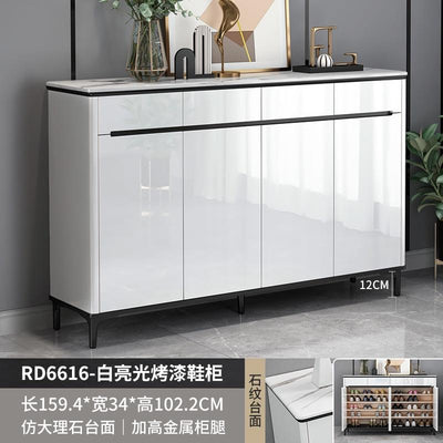 Shoe Cabinet Light Luxury Shoe Cabinet Household Door Large Capacity Paint Baking Cabinet Entrance