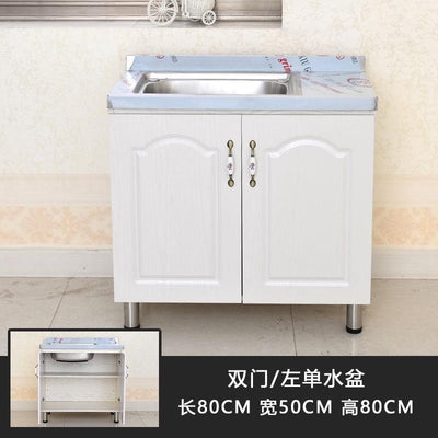 Simple Kitchen Cabinet Stainless Steel Storage Table