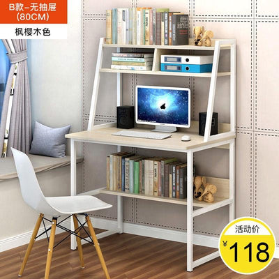 Computer Modern Office Simple Bookshelf Desk Combination Bedroom Small Table