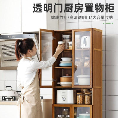 Side cabinet small size kitchen shelf storage cabinet living room wall family small family tea and