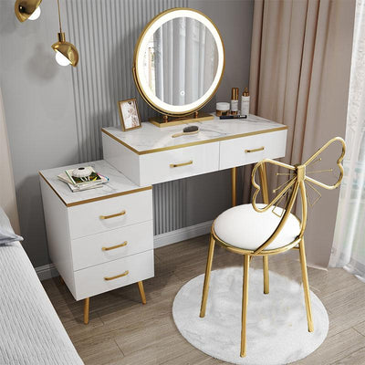 Orange Simple Dressing Table Light Luxury Net Red Dressing Table Nordic Storage Cabinet One Princess