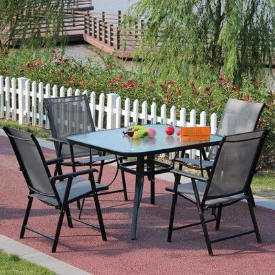 Tiger Deer Suite Balcony Garden Leisure Furniture Dining Outdoor Three-piece Five-piece Milk Tea