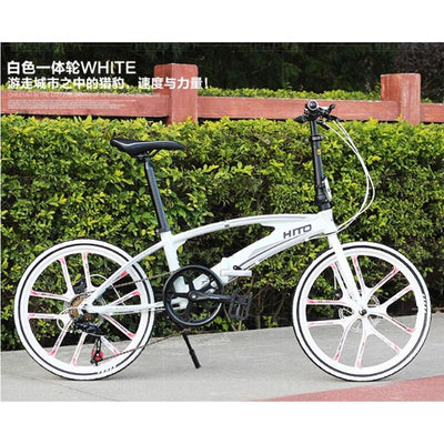 Hito X6 Foldable Bicycle Shimano 7-speed Variable Speed 20/22 Inch Folding Bicycle Aluminum Alloy