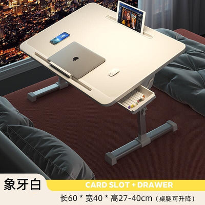 Fanenso Small Table Foldable Table Lifting Folding Bed Movable Table Notebook Computer Table