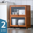 (EIYI) Kitchen Storage Cabinet Floor Multi-storey Cupboard Living Room Balcony Shelf With Door