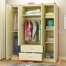 Wardrobe Simple Modern Self-assembly Storage Dormitory Board Wooden Children's Cabinet Bedroom with