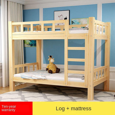 All Solid Wood Bed Children's Beds Bunk Bed Bunk High And Low Beds Bedding Adult Adults Bed And Neck