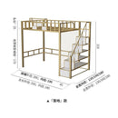 Loft Bed Home Bedroom Space Saving Iron Bed Apartment Iron Frame Bed