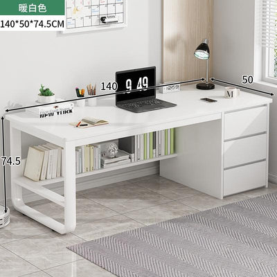 Computer Table Desktop Home Office Table Modern Simple Desk With Drawer Descombination Bedroom