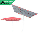 Outdoor Umbrella Parasol Stall Big Square Cloth Flat Folding Rainproof Shed Courtyard Shop