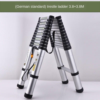 4-meter Retractable Telescopic Climbing Anti-skid Ladder Straighten Portable Sub-ladder 5-meter