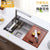 German Fenberg Kitchen Stainless Steel Basin Hidden Cover Manual Sink Single Slot Set Dish Washing