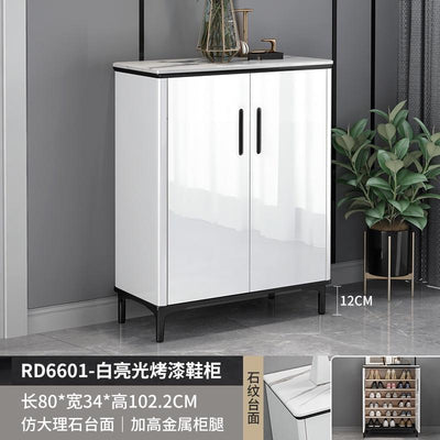 Shoe Cabinet Light Luxury Shoe Cabinet Household Door Large Capacity Paint Baking Cabinet Entrance