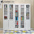 LAL Bookcase Bookshelf Cabinet Combination Office Solid Wood Filing Cabinet With Lock Glass Door