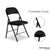 SENBIJU Black (ready Stock Sg) Simple Folding - Designer Dining Conference Chair / Foldable