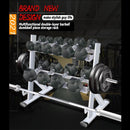 Home Commercial Gym Fitness Equipment Professional Double-decker Dumbbell Rack Hexagonal Round Fixed