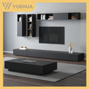 【YUEHUA】tv cabinet black and white simple modern living room small family-sized coffee table tv