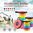 SENBIJU Telescopic Folding Stool Safety Portable Outdoor Foldable Stool Adjustable Retractable