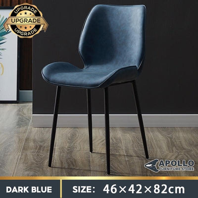 APOLLO PU Leather Dining Chair / Waterproof Designer Dining Chair / Wear-resistan Luxury Soft